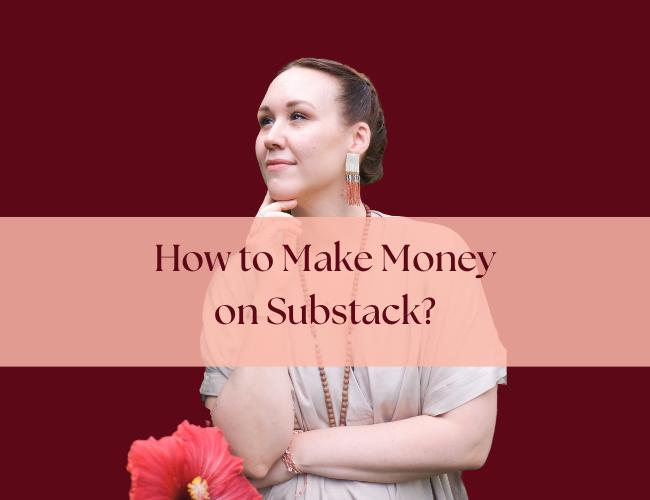 Karna looking questioning: How to Make Money-with Substack |Karna Liv Nau